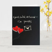 *署名入り封印お届け私は貴方のものだ* MISTLETOE カード (黄色い花)