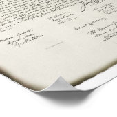 署名入り独立宣言 ポスター (角)