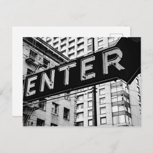 署名入力テキストイメージのWord文字アート ポストカード (正面/裏面)