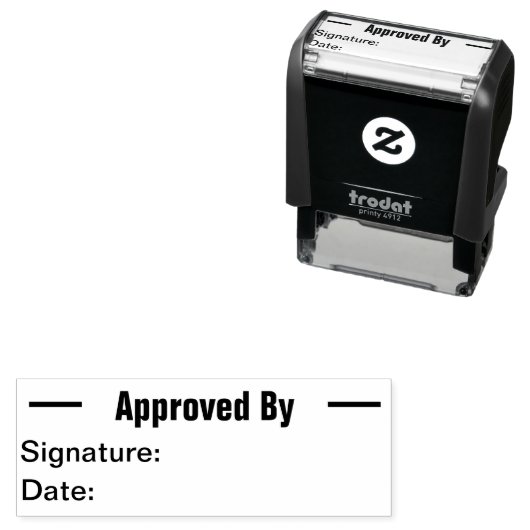 署名別承認および日付文字テンプレート セルフインキングスタンプ (インサイチュ)