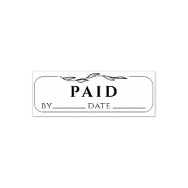 署名及び日付を伴うPAYED BUSINESS BOOKING セルフインキングスタンプ