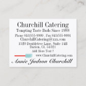 署名収集カテゴリ/ベーカリー業 名刺 (裏面)