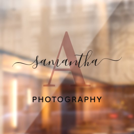 署名名バラ金ゴールドモノグラムロゴ ウィンドウサイン (シート2)