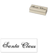 署名手書きスクリプトサンタクロースのクリスマス ラバースタンプ (押印)