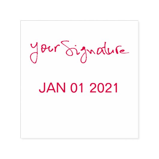 署名日カスタム セルフインキングスタンプ (デザイン)