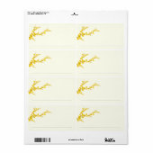 署名欄 |リトルイエローフラワー蔵書票 ラベル (フルシート)