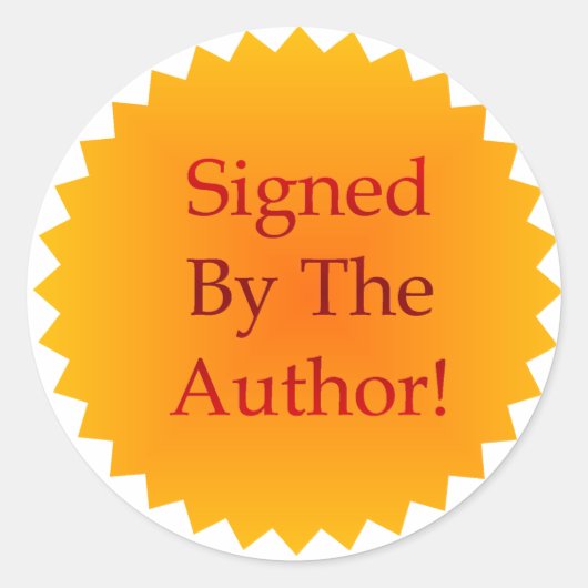 署名済みコピーステッカー ラウンドシール (正面)