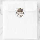 署名済みコピーブックとクイル2 ラウンドシール (バッグ)