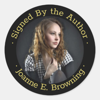 署名済みコピー作家ブック署名ライターPhoto Black ラウンドシール