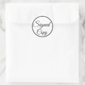 署名済みコピー。白黒 ラウンドシール (バッグ)