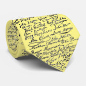 署名米国の歴史独立宣言 ネクタイ (ロール)