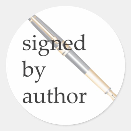 署名者の作家スタンプ ラウンドシール (正面)