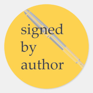 署名者の作家スタンプ ラウンドシール