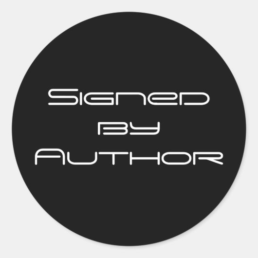 署名者作家スタンプ ラウンドシール (正面)