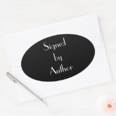 署名者作家スタンプ 楕円形シール (封筒)