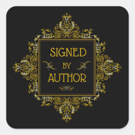 署名者作家ステッカー スクエアシール