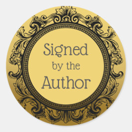 署名者作家ステッカー ラウンドシール