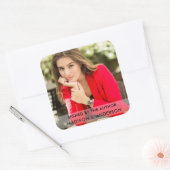 署名者作家ライター写真広場W大 スクエアシール (封筒)