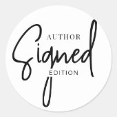 署名者作家版ブックローンチのミニマリスト ラウンドシール (正面)