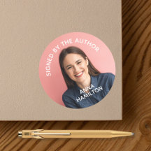 署名者：作家ブック署名ステッカー写真