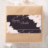 署名者：作家、フラワー蔵書票 ラベル (インサイチュ)