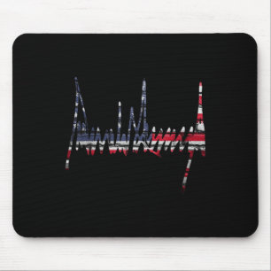 署名2024 President Patriotic American Flag U マウスパッド