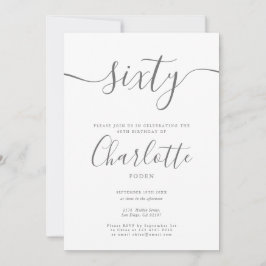 署名60番目の誕生日 招待状