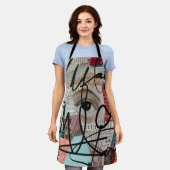 署名 エプロン (着用した状態)