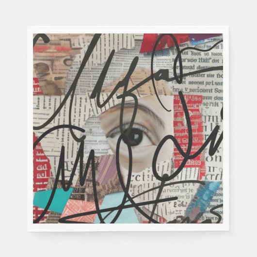 署名 スタンダードランチョンナプキン (正面)