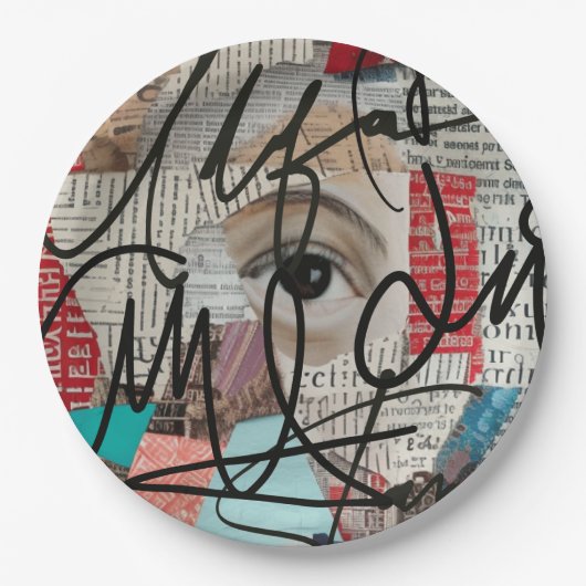 署名 ペーパープレート (正面)