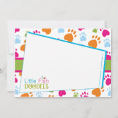 署名: マット12.7 cm X 17.8 cm、標準的な白 招待状 (裏面)