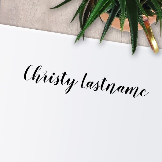 署名 – 手書きスクリプトフォント1行文字 セルフインキングスタンプ