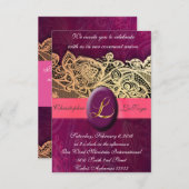 署名： Matte 3.5" x 5"、標準の白い封筒 招待状 (正面/裏面)