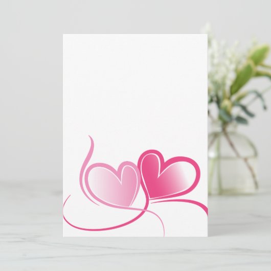 署名： Matte 5" x 7" 招待状 (スタンド正面)