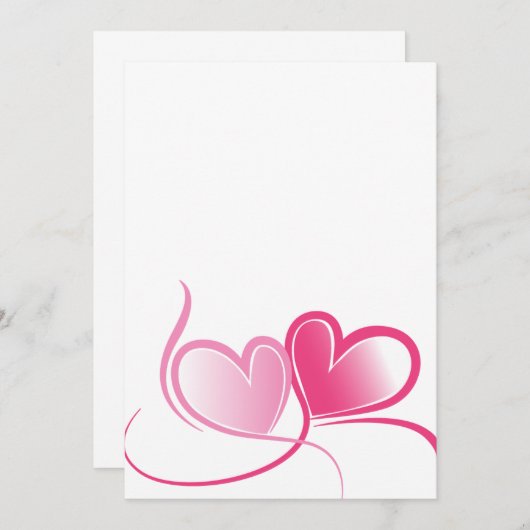 署名： Matte 5" x 7" 招待状 (正面/裏面)