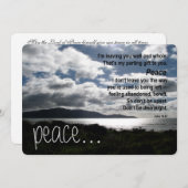 署名: Matte 5" x 7"、標準の白い封筒 招待状 (正面/裏面)