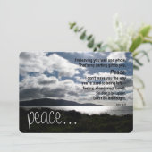 署名: Matte 5" x 7"、標準の白い封筒 招待状 (スタンド正面)