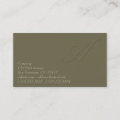 署名A 名刺 (裏面)