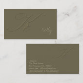 署名K 名刺 (正面/裏面)