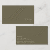 署名M 名刺 (正面/裏面)