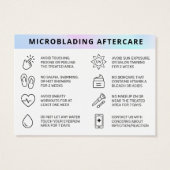 署名UVグロスホログラフィックブローアフターケアカード (裏面)