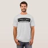 罵倒された地球のロゴのワイシャツ Tシャツ (正面フル)