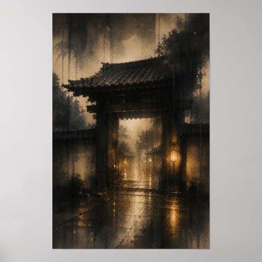 羅生門・雨の門 — KŌAN (肖像) ポスター (正面)