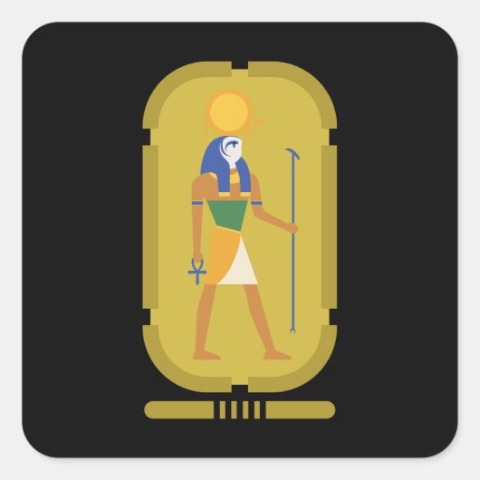 羅神の日の広場ステッカー スクエアシール (正面)