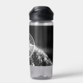 羅針星エンブレムモノグラムのドラマチックな山 ウォーターボトル (背面)
