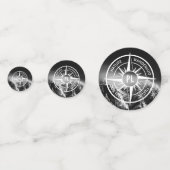 羅針星エンブレムモノグラムのドラマチックな山 コンフェッティ (裏面)