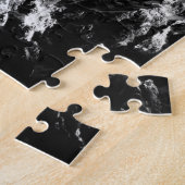 羅針星エンブレムモノグラムのドラマチックな山 ジグソーパズル (側面)