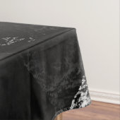 羅針星エンブレムモノグラムのドラマチックな山 テーブルクロス (インサイチュ)