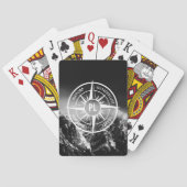 羅針星エンブレムモノグラムのドラマチックな山 トランプ (裏面)