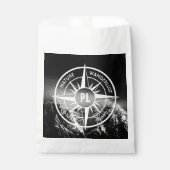 羅針星エンブレムモノグラムのドラマチックな山 フェイバーバッグ (正面)